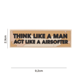 101 INC PVC Patch - Think Like A Man (Färg: Desert)