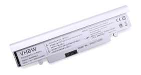 vhbw Batterie remplacement pour Samsung AA-PBPN6LB, AA-PBPN6LS, AA-PBPN6LW, AA-PLPN6LB pour ordinateur portable Notebook (6600mAh, 7,4V, Li-ion, argent)