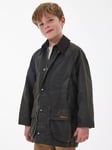 Barbour Kids' Beaufort Wax Jacket, Olive