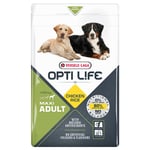 Ekonomipack: 2 x 12 kg Opti Life hundfoder - Adult Maxi (2 x 12,5 kg)