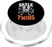 Skeleton Twins Halloween Party Costume Matching Outfit PopSockets PopGrip for MagSafe