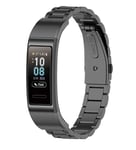 Strap-it Bracelet acier - compatible pour Huawei Band 3/4 Pro - noir