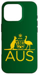 iPhone 16 Pro AUSTRALIA KANGAROO AND EMU COAT OF ARMS AUS AUSSIE SPORTS Case