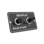 SEAFLO bryterpanel for autom. lensepumpe med LED lys, 12V, 83 x 51mm