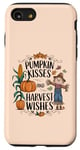 Coque pour iPhone SE (2020) / 7 / 8 Citrouille Kisses And Harvest Wishes Design Cozy Fall Lover