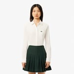 Lacoste Chemise slim fit en Piqué à poche Taille 42 Blanc