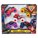 Pack de 5 véhicules Monster Jam Marvel Die Cast