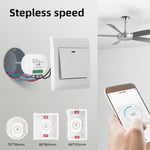 Tlily - Tuya Smart WiFi Ventilateur de Plafond Commutateur Module RéInitialisation Double Mode ContrôLeur Vocal pour Alexa Home Noir