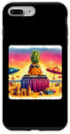 Coque pour iPhone 7 Plus/8 Plus Ananas Djs At Seaside Celebration. Dj Turntables colorées