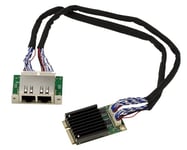 KALEA-INFORMATIQUE Carte contrôleur réseau Mini PCI Express MiniPCIE 2 Ports cuivre RJ45 Dual LAN 2.5 GIGABIT ETHERNET avec chipset Intel I226 SRKTV