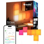 Nanoleaf Kit de démarrage | 6 Carrés LED Multicolores RGBW, Panneau Éclairage Dynamique, Sync Musique & Screen, Contrôle Thread & WiFi par App/Voix (Alexa, Apple, Google), Deco Murale Chambre Gaming