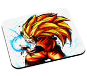 Tapis de souris sangoku super saiyan mode 3 goku kameha dragon ball z manga dbz