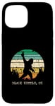 iPhone 15 Black Kettle OK Sasquatch Peace Sign Bigfoot Design Case