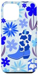 Coque pour iPhone 15 Plus Blue Cowgirls Boot Phone Case,Cow Girls Phone Cases,Cowgirl