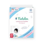 Natulim - Lessive en Éco-Feuilles pour machine à laver (40 lavages) - Effet adoucissant, Écologique, Hypoallergénique, Zero Déchet - Vêtement propre et doux sans nuire à l'environnement (Floral)