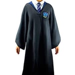 Cinereplicas Harry Potter Robe - Authentic Official Tailored Wizard Robes Cloak - Adults and Kids Size - Black & Blue - XL