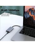 9-in-1 USB C -keskittimen moniporttisovitin, USB C -sovitin 4K HDMI:llä MacBook Pro Airille, VGA, USB 3.0 2.0 5Gbps -portti, RJ45 100M, 100 W PD, SD/TF-kortinlukijasovitin, yhteensopiva Windows/Mac/iPad -Harmaa-yksikokoinen