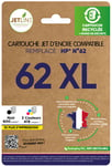 Pack cartouches d'encre JETLINE compatibles 62 XL - Noir + 3 Couleurs