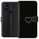 OnePlus Nord N10 5G Sort Lommebokdeksel Hjärta