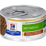 Metabolic Weight Chicken & Vegetables Stew Canned - Wet Cat Food 82 g x 24 - Katt - Kattefôr - Hill's Prescription Diet Feline