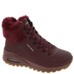 Skechers Women's UNO Rugged Sneaker, Burgundy, 2 UK