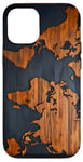 Coque pour iPhone 13 Carte du monde Géographie Art Map Atlas Voyage World Traveler