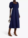 o.p.t Isabelle Midi Dress, Navy