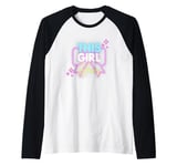 This Girl Glows For Kids Tie Dye Bright Colors 80's and 90's Raglan Baseball Tee