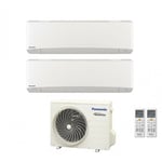 Climatiseur inverter dual split série etherea blanc 9+9 avec cu-2z41tbe r-32 wi-fi intégré 9000+9000 blanc - Panasonic