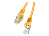 Lanberg - Patch-Kabel - Rj-45 (Hane) Till Rj-45 (Hane) - 1.5 M - Ftp - Cat 6 - Tvinnad, Formpressad, Hakfri - Orange, Ral 1028