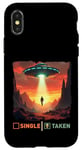 iPhone X/XS single taken alien man taken by UFO valentine's day boys Case