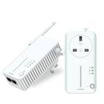 STRONG AV600 Passthrough Powerline WiFi HomePlug Gaming TV Adapter Kit 600Mbps