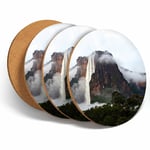 4 Set - Salto Angel Waterfalls Coasters - Kitchen Drinks Coaster Gift #3637