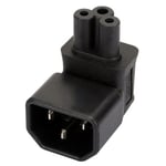 Autre Angled Adaptateur secteur universel IEC 320 C14 à C5 adaptateur convertisseur C5 à C14 prise secteur 3 broches IEC320 C14 connecteur