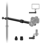 NEEWER DS001 Table Overhead Camera Mount Arm 11.8-20 inches/30-51 cm Telescopic Extension Arm for Table Stand with Ball Head Mount 1/4 Inch 3/8 Inch 5/8 Inch Screws for Webcam Camera LED Ring Light