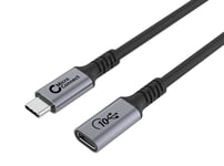 MicroConnect USB-C extension cable - 2m 100W  10Gbps  USB 3.2 Gen 2x2