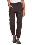 Baleaf Pantalon de randonnée pour femme, imperméable, léger, fonctionnel, à séchage rapide, protection UV UPF 50, avec poches zippées, L petite