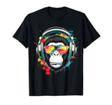 Monkey DJ Gift Men party Disco Concert Music Deejay T-Shirt