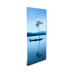 ILO - Radiateur Électrique Rayonnant Mural - 750W - +28 Motifs- Extra Plat, Verre- IP44 - Vertical- Programmable - Arbres Reflet