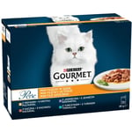 Nourriture pour Chat Gourmet Perle Thon Dinde Agneau Canard 12 x 85 g (8445291198647) - Purina