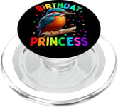 It's My Birthday Bird Girl Bird Birthday Princess Girl PopSockets PopGrip pour MagSafe