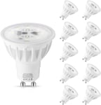 GU10  LED  Bulbs  Cool  White  6000K ,  LEHASI  5 . 5W  LED  Spotlight  50W  Hal