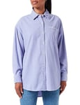 Wrangler Women's Corduroy Shacket​ Shirt, Sweet Lavender, L