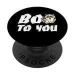 Costume d'Halloween de fantôme raton laveur Boo PopSockets PopGrip Interchangeable