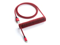 Cablemod Classic - Tangentbordskabel - Usb (Hane) Till 24 Pin Usb-C (Hane) - 1.5 M - Lindad - Republic Red