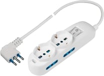 Pp0535Xl Prise Multiple Elix, Blanc, 1,5 M[MUL213108] - ELECTRICITE - DOMOTIQUE / MULTIPRISE