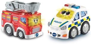 VTech Toot-Toot Drivers 2 Car Rescue Pack with Fire Engine and Police Car