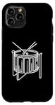 iPhone 11 Pro Steel Drums Line Art For Musicians Steel Drum Case