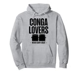 Conga Drums District Sounds Groove Lover Design Pullover Hoodie