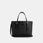 Coach Womens Mollie Tote 25 in Leather with Tonal Hardware - Black - One Size